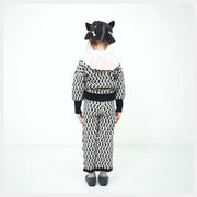 【130cm~150cm】ニットロングパンツ|オリジナル猫柄