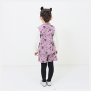 【130cm~150cm】ラップショートパンツ!ハート CAT ジャガード