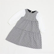 グレンチェックミニフラワーワンピース