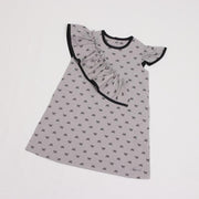 ミニリボンプリントジャンパースカート