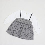 グレンチェックミニフラワーチュニック