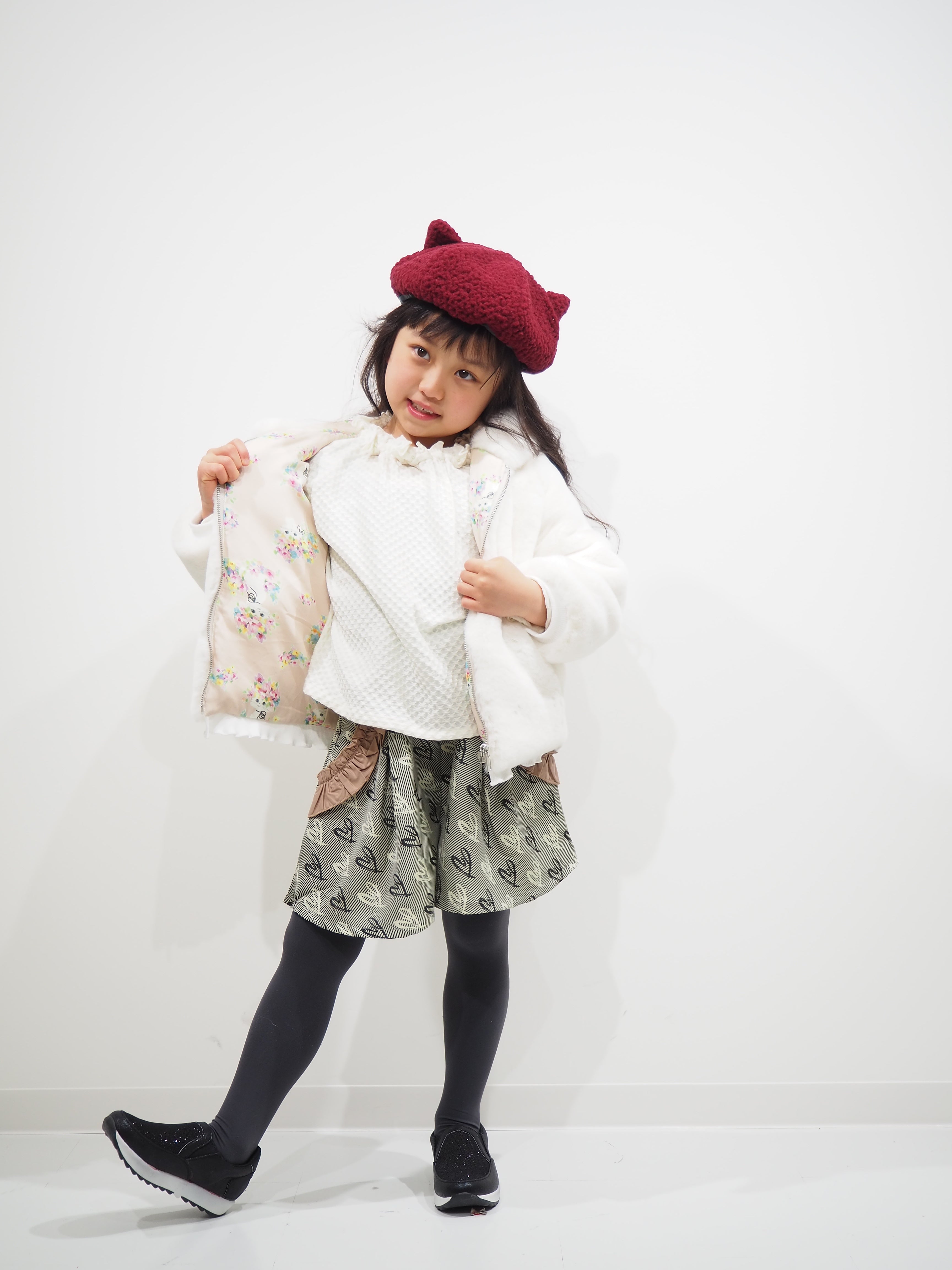 ななめハートジャガードショートパンツ