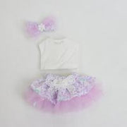 トップス&スカート ラメドットチュールパニエ