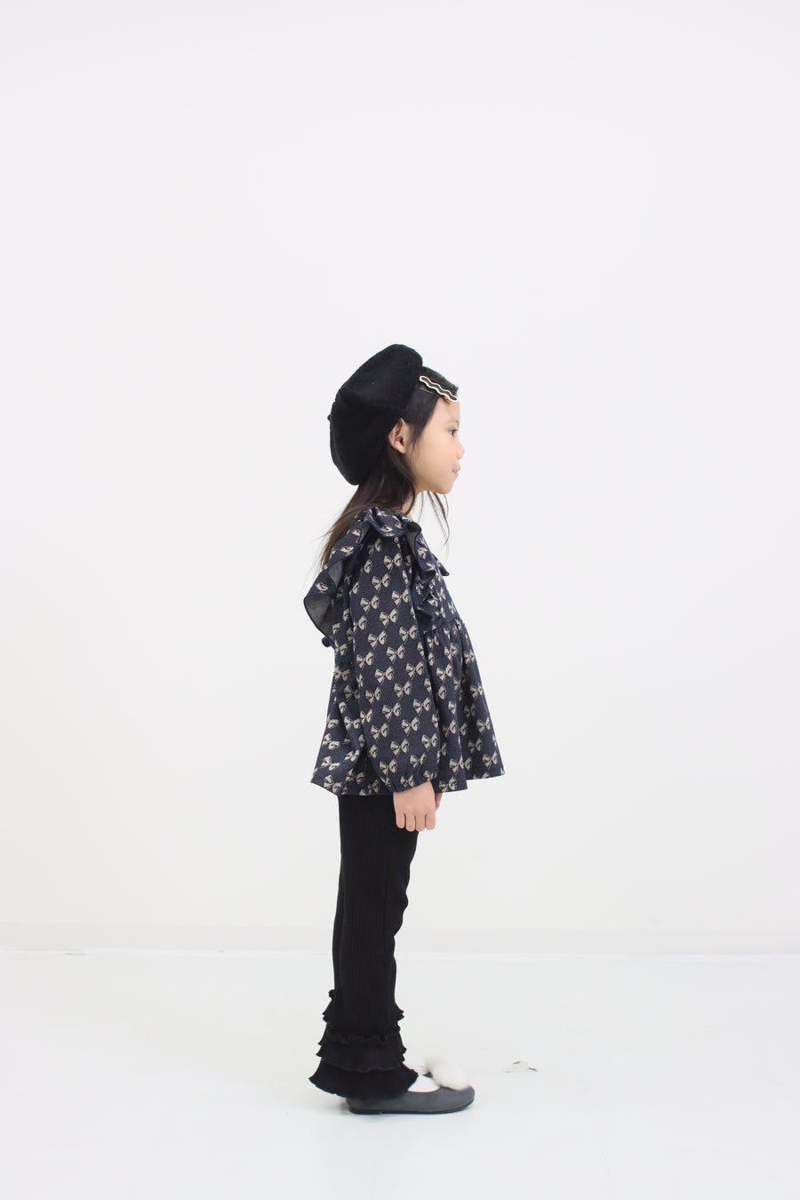 リボンジャガードプルオーバー