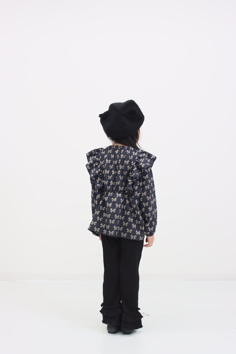 リボンジャガードプルオーバー