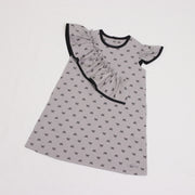 ミニリボンプリントジャンパースカート