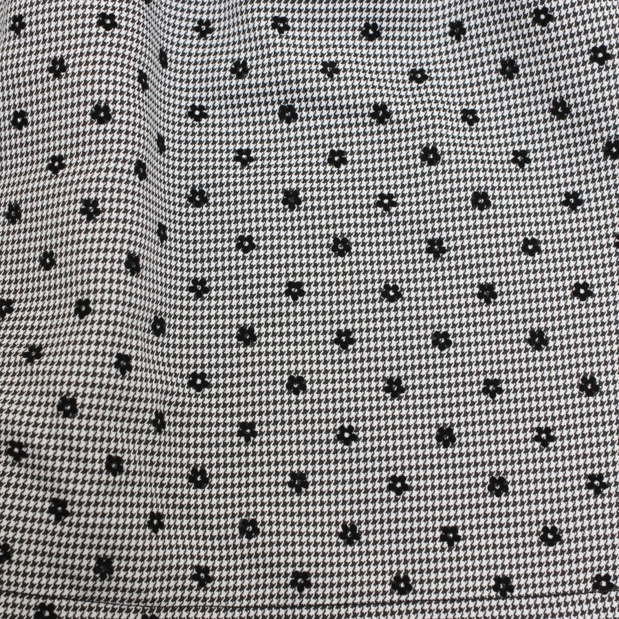 グレンチェックミニフラワーチュニック