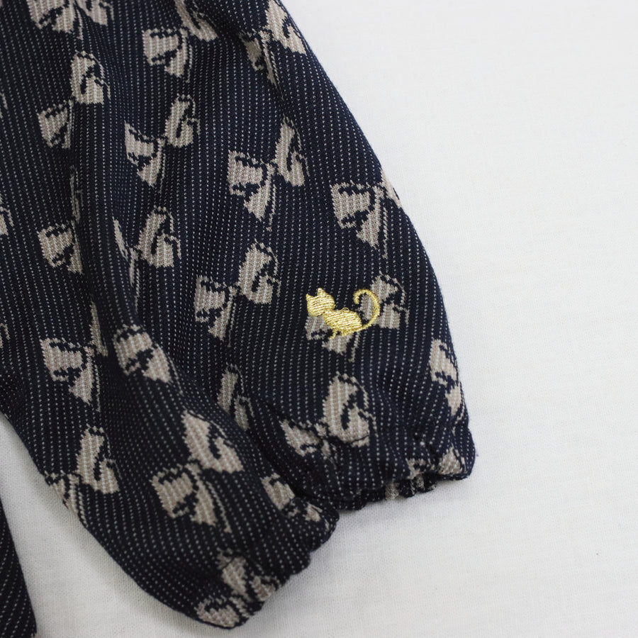 リボンジャガードプルオーバー