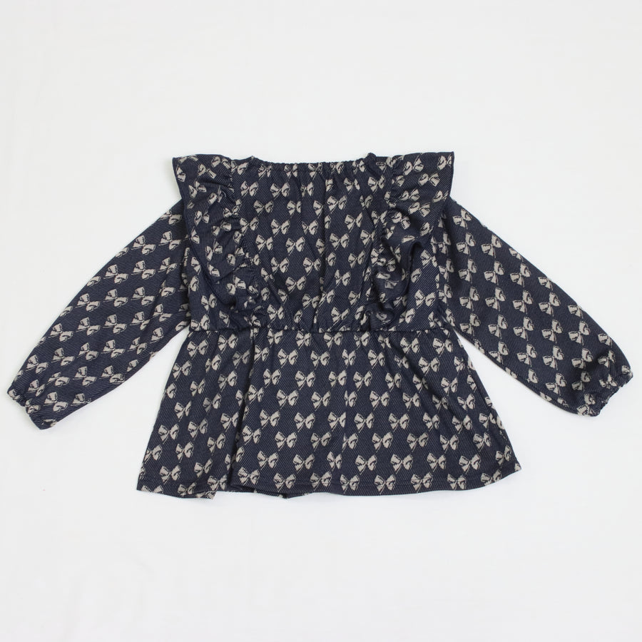 リボンジャガードプルオーバー