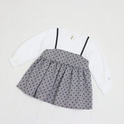 グレンチェックミニフラワーチュニック