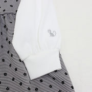 グレンチェックミニフラワーチュニック