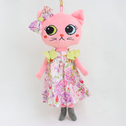 肩リボン付きボタニカルフラワーワンピース