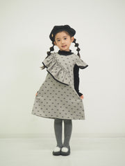 ミニリボンプリントジャンパースカート