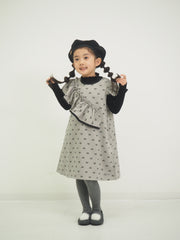 ミニリボンプリントジャンパースカート