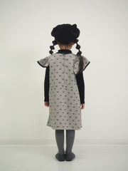 ミニリボンプリントジャンパースカート