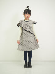 ミニリボンプリントジャンパースカート