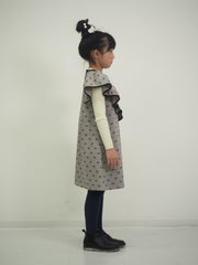 ミニリボンプリントジャンパースカート