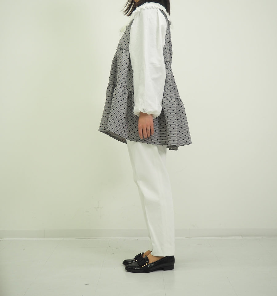 グレンチェックミニフラワーチュニック(ママサイズ)