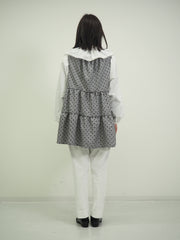 グレンチェックミニフラワーチュニック(ママサイズ)