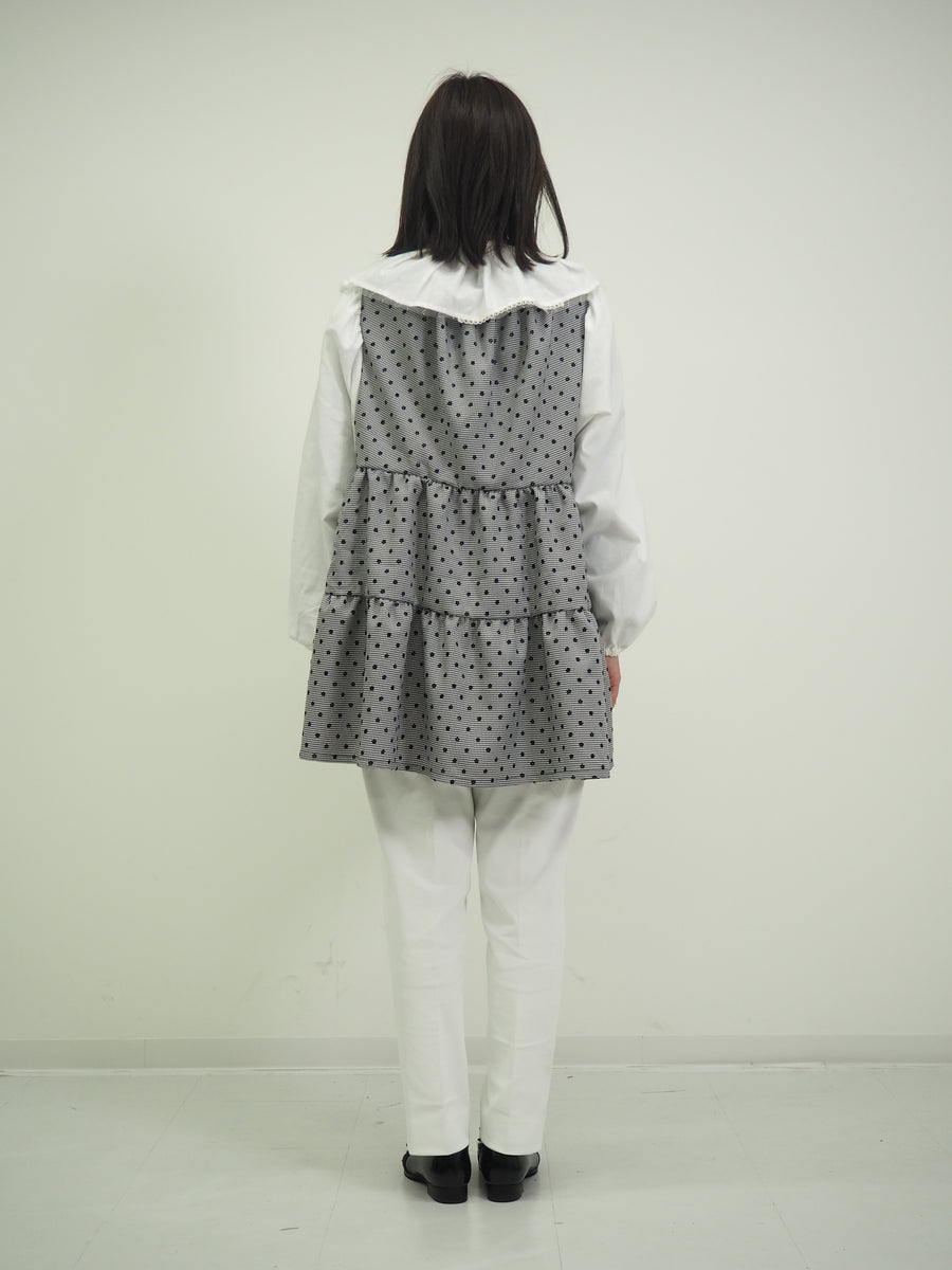 グレンチェックミニフラワーチュニック(ママサイズ)