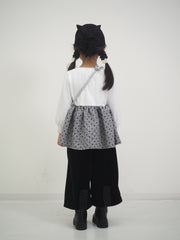 グレンチェックミニフラワーチュニック