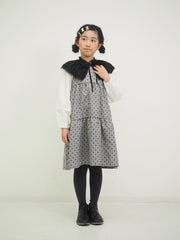 グレンチェックミニフラワーワンピース