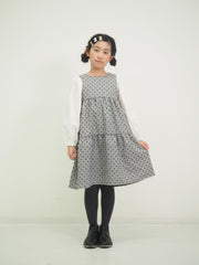 グレンチェックミニフラワーチュニック(ママサイズ)