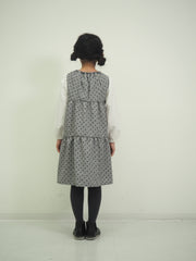 グレンチェックミニフラワーワンピース