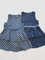 ドットペプラムワンピース