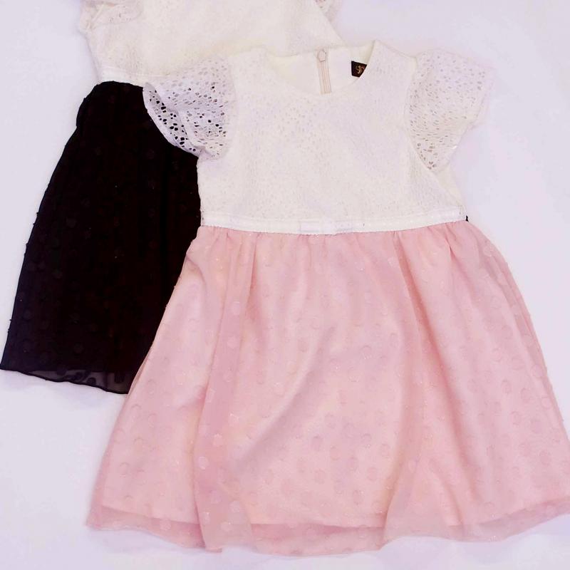 レース＆シフォンワンピース