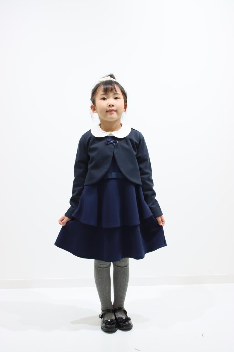 ２段ペプラムワンピース