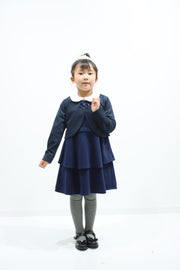 ２段ペプラムワンピース