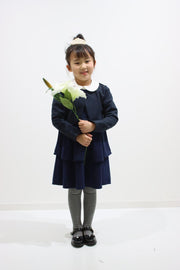 ２段ペプラムワンピース