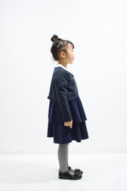 ２段ペプラムワンピース