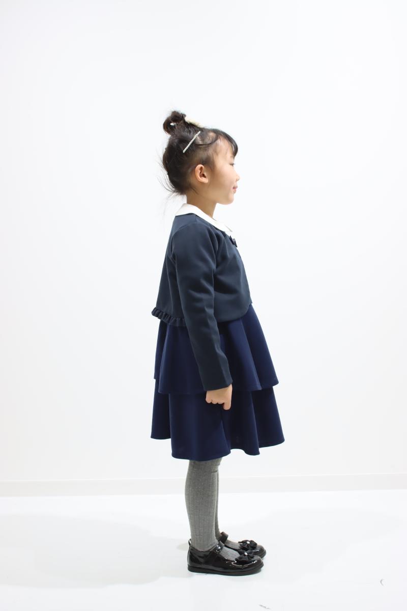 ２段ペプラムワンピース