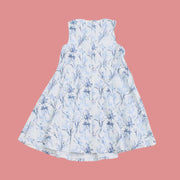 ネイビーボタニカルプリント ワンピース