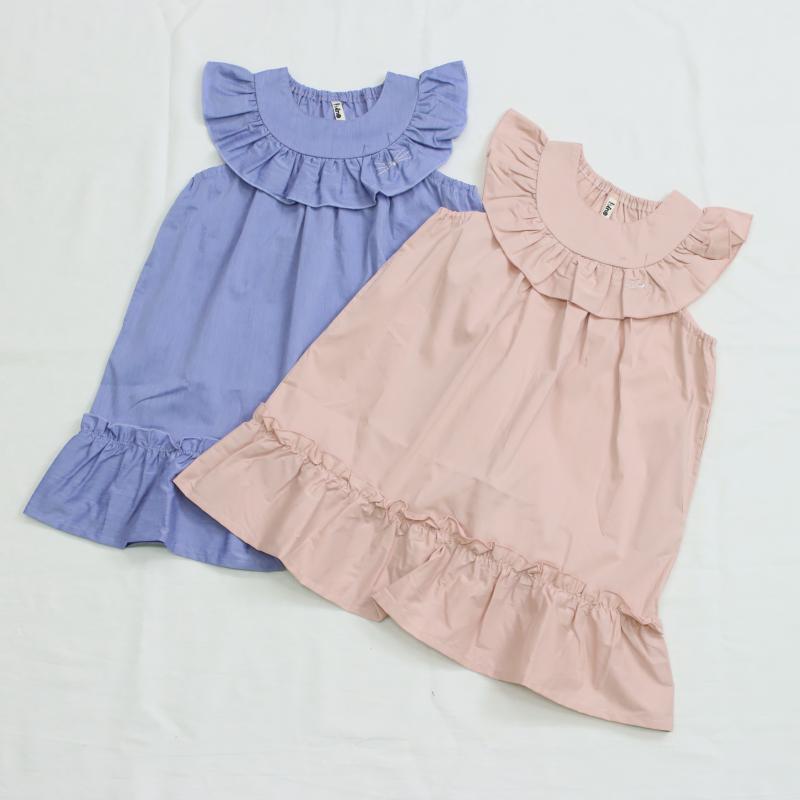 York frill cat embroidery dress
