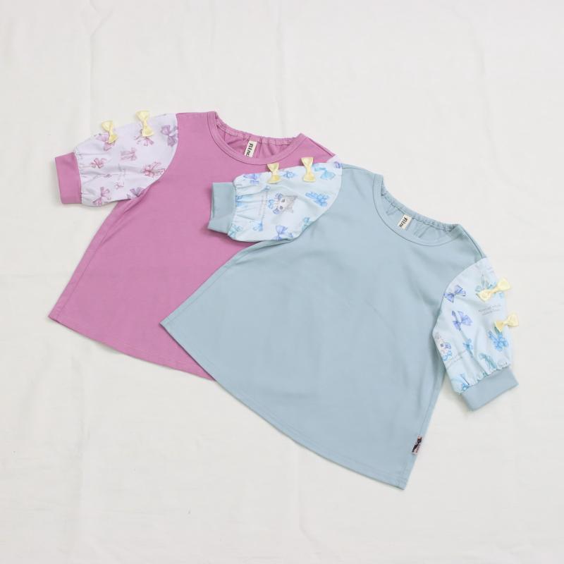 リボンねこオリジナプリントTシャツ