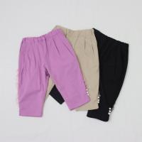 パール釦 6分丈パンツ