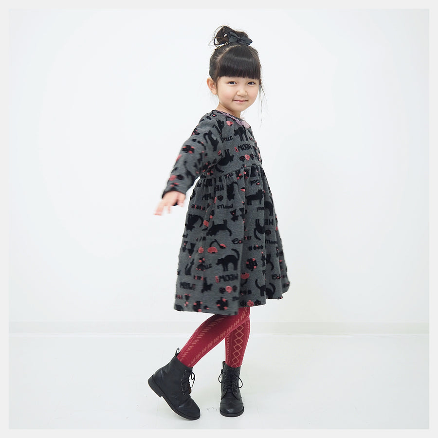 Dress | Velvet CAT | nino original cat pattern