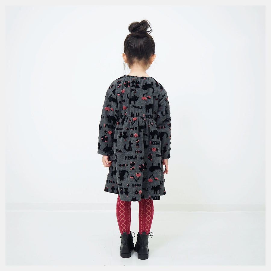 Dress | Velvet CAT | nino original cat pattern