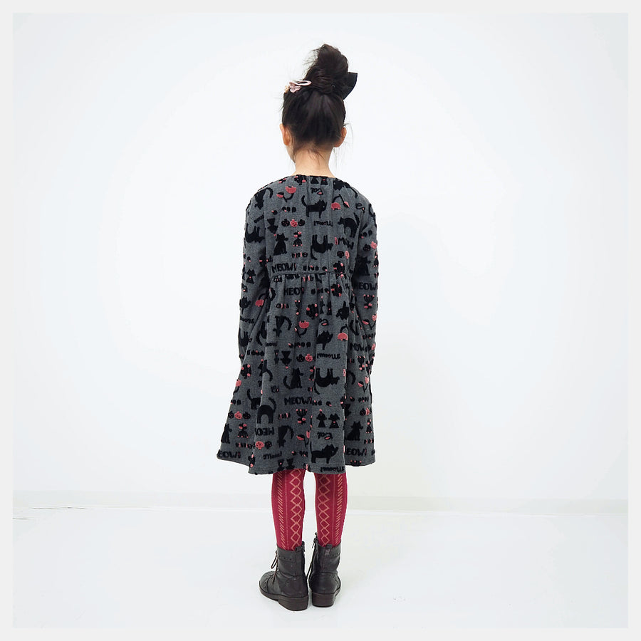 Dress | Velvet CAT | nino original cat pattern