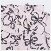 Blouse | Ribbon print