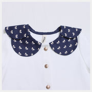 5 cut and sew blouses | Mini ribbon print