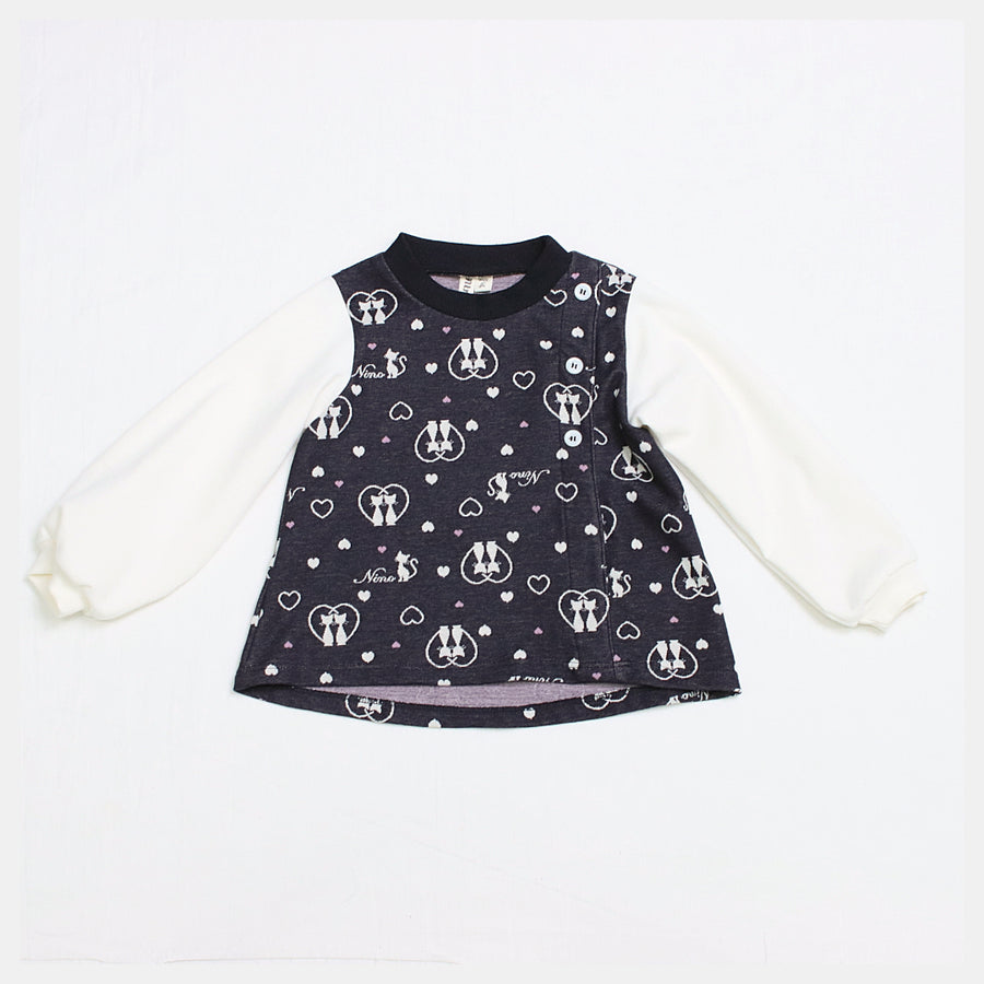 Pullover | Heart CAT Jacquard