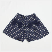 Shorts | Navy mini ribbon print