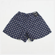 Shorts | Navy mini ribbon print