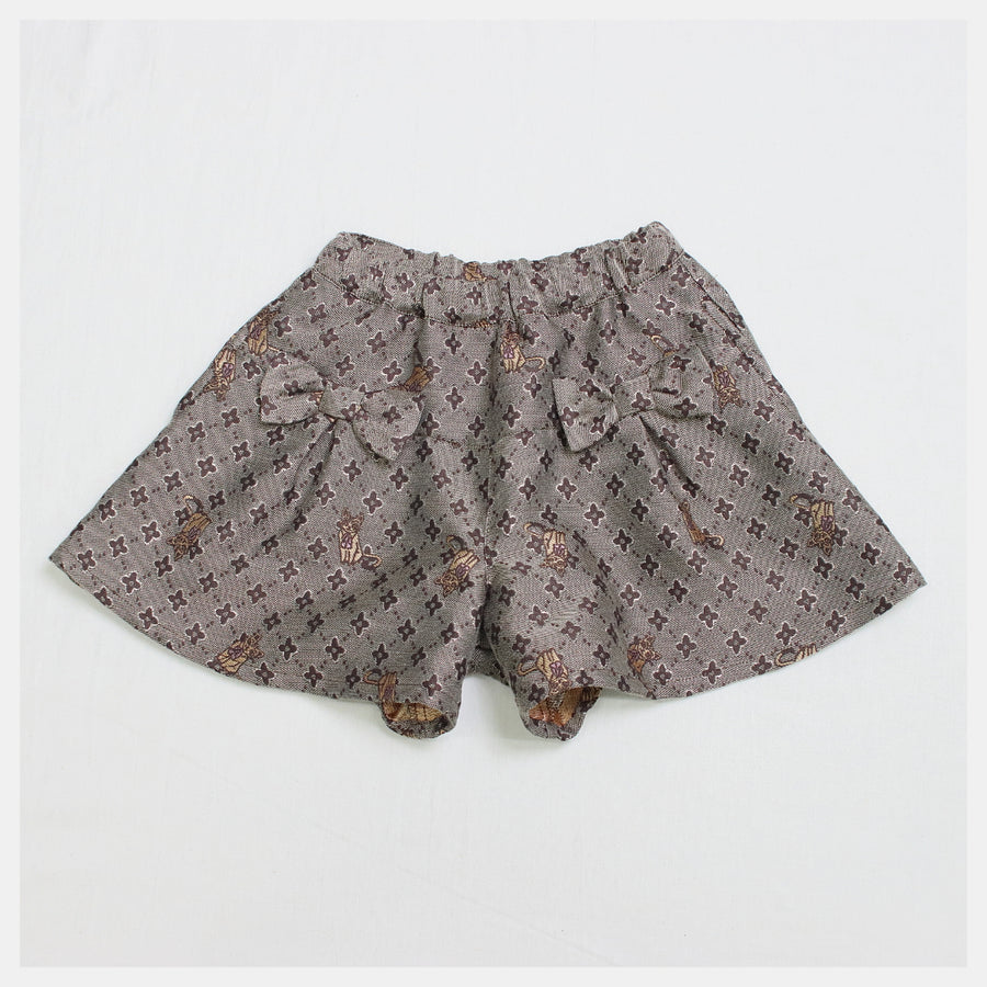 Culottes skirt | Cat monogram jacquard