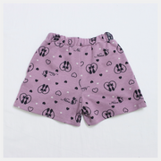 Wrap shorts! Heart CAT jacquard