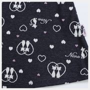 Wrap shorts! Heart CAT jacquard